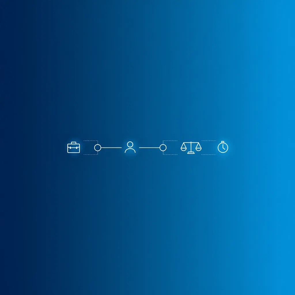 Ilustração de dois caminhos de contratação de Salesforce conectados em linha